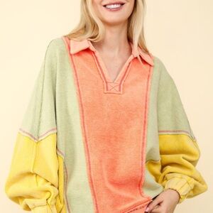 Vibrant Colorblock Women's Sweatshirt